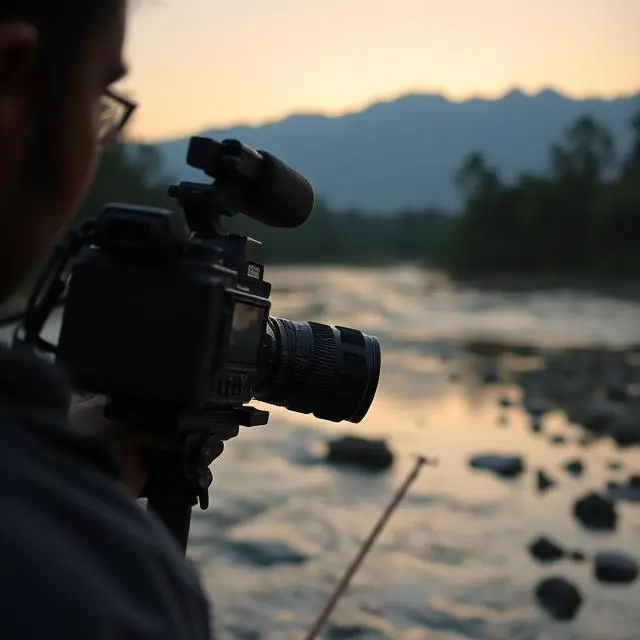 film production company in nepal taking photograph of nature
