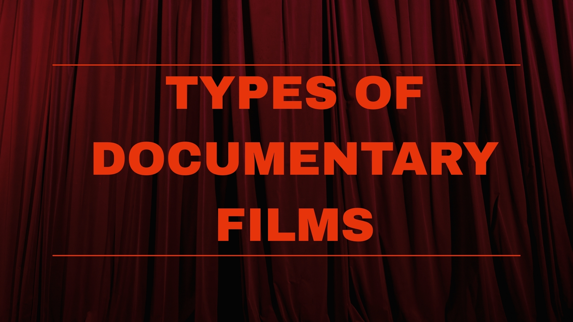types of documentary film