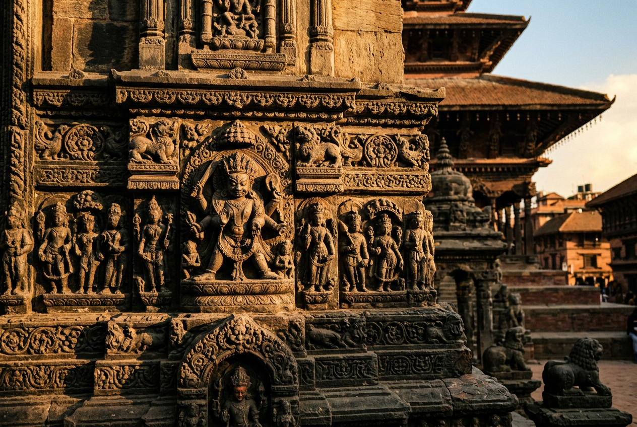 Filming in a Nepalese Monastery