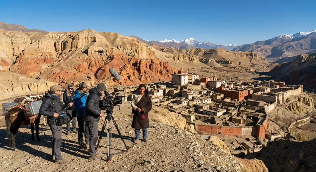 Filming a Documentary in Mustang